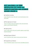 ACCT 2000 EXAM 2 LSU TERMS CERTIFICATION TEST PAPER 2026 COMPLETE QUESTIONS AND ACCURATE ANSWERS GRADED A&plus;