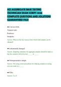 ACI AGGREGATE BASE TESTING TECHNICIAN EXAM SCRIPT 2026 COMPLETE QUESTIONS AND SOLUTIONS GUARANTEED PASS