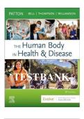 Test Bank for The Human Body in Health and Disease&comma; 8th Edition by Patton &ndash; All Chapters Covered &vert; Complete Q&A for Exam Success