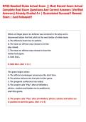 NFHS Baseball Rules Actual Exam &vert;&vert; Most Recent Exam Actual  Complete Real Exam Questions And Correct Answers &lpar;Verified  Answers&rpar; Already Graded A&plus; &vert; Guaranteed Success&excl;&excl; Newest  Exam &vert; Just Released&excl;