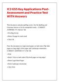 IC3 GS5 Key Applications Post-Assessment and Practice Test WITH Answers&period;