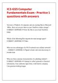 IC3-GS5 Computer Fundamentals Exam - Practice 1 questions with answers