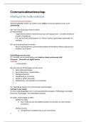 Volledige samenvatting communicatiewetenschappen 