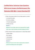Certified Railcar Technician Exam Questions  With Correct Answers &lpar;Verified Answers&rpar; Plus  Rationales 2026 Q&A &vert; Instant Download Pdf