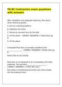 TN BC Contractors exam questions with answers