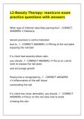 L2-Beauty Therapy- manicure exam practice questions with answers&comma;