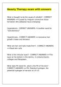 Beauty Therapy exam with answers
