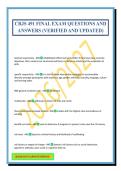 CRJS 491 FINAL EXAM QUESTIONS AND ANSWERS &lpar;VERIFIED AND UPDATED&rpar;
