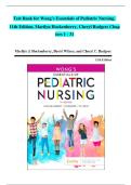 Wong's Essentials of Pediatric Nursing 11th Edition Hockenberry Test Bank &vert; 600&plus; NCLEX-Style Questions with Answer Key