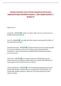 Purdue University Civics Literacy Questions And Correct Detailed Answers &lpar;Verified Answers&rpar; &vert; New Update 2026&sol;27 &vert; Graded A&plus;