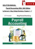SOLUTION MANUAL   Payroll Accounting 2024&comma; 34th Edition  by Bernard J&period; Bieg&comma; Bridget Stomberg&comma; Chapters 1 - 7