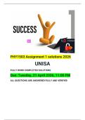 PHY1503 Assignment 1 solutions 2026