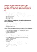 Utah Journeyman Electrician Exam Practice Questions and Correct Answers &lpar;Verified Answers&rpar; Plus Rationales 2026&sol;2027 Q&A&vert; Instant Download pdf