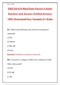 2365 Unit 614 Mock Exam Version A &vert; Actual Questions & Verified Answers &vert; 100&percnt; Guaranteed Pass