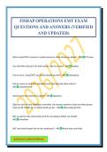 FISDAP OPERATIONS EMT EXAM QUESTIONS AND ANSWERS &lpar;VERIFIED AND UPDATED&rpar;
