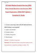 ATI Adult Medical-Surgical Nursing Exam Prep &vert; 300&plus; Practice Questions with Answers & Rationales