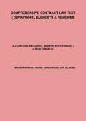 Comprehensive Contract Law Test Study Guide &vert; Definitions&comma; Elements & Remedies &lpar;Exam Prep&rpar;