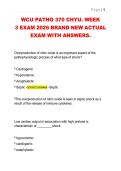 WCU PATHO 370 CHYU&period; WEEK  3 EXAM 2026 BRAND NEW ACTUAL  EXAM WITH ANSWERS&period;