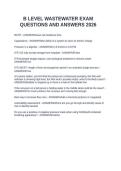 TEXAS WASTEWATER EXAM &lpar; PACKAGE DEAL&rpar;  QUESTIONS AND ANSWERS 2026