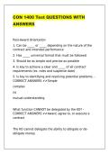 CON 1400 Test QUESTIONS WITH ANSWERS&period;