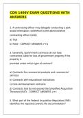 CON 1400V EXAM QUESTIONS WITH ANSWERS&period;