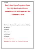 Texas Class D Water License Exam 2026 &vert; 300&plus; Practice Questions with Answers & Rationales