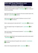HESI A&P Exam Questions and answers GRADED A &lpar;2026&rpar;