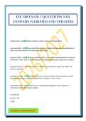 IEE 380 EXAM 1 QUESTIONS AND ANSWERS &lpar;VERIFIED AND UPDATED&rpar;