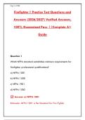 Firefighter 1 Practice Test 2026 &vert; 300&plus; Questions with Answers & Rationales