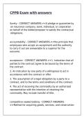 CPPB Exam with answers