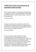 CPPB Exam Prep Comprehensive B questions with answers