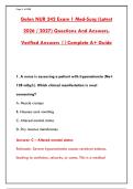 NUR 242 Exam 1 Med Study Guide &vert; 300&plus; Practice Q&A with Rationales &vert; Pass Your Med-Surg Exam