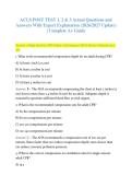 ACLS Post Test 1 Exam 2026&sol;2027 &vert; 300 Q&A With Verified Rationales &vert; Latest AHA Guidelines &vert; Advanced Cardiac Life Support Certification Prep &vert; Graded A&plus;