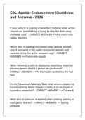 CDL Hazmat Endorsement &lpar;Questions and Answers - 2026&rpar;
