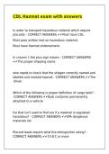 CDL Hazmat exam with answers