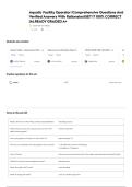 Aquatic Facility Operator &lpar;2025&rpar; EXAM QUESTIONS AND ALL CORRECT ANSWERS 100&percnt; SOLVED AND GUARANTEED SUCCESS&excl;&excl;