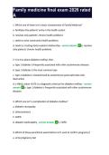 Family medicine final exam 2026 rated A