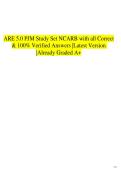 ARE 5&period;0 PJM Study Set NCARB with all Correct & 100&percnt; Verified Answers &vert;Latest Version &vert;Already Graded A&plus;