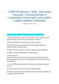COMD 674 Simucase&colon; Kelly - Intervention Transcript &vert; Latest 2026&sol;2027 Complete Guide &vert; 300 Q&A With Rationales &vert; Articulation & Phonology Intervention &vert; A&plus; Grade Verified