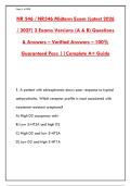 NR 546 Psychopharmacology Exam Prep &vert; 300&plus; Q&A with Rationales &vert; Psychiatric Mental Health NP