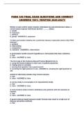 PUBH 349 FINAL EXAM QUESTIONS AND CORRECT ANSWERS 100&percnt; VERIFIED 2026-2027&excl;&excl;