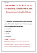 NSG 5003 Advanced Pathophysiology Exam Prep &vert; 300&plus; Q&A with Rationales &vert; Week 1&ndash;10 Complete