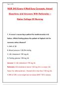 NUR 242 Exam 4 Med-Surg Prep &vert; 300&plus; Q&A with Rationales &vert; Cardiac&comma; Neuro&comma; Musculoskeletal Test Bank