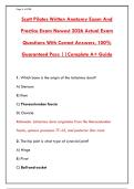 Scott Pilates Written Anatomy Exam 2026 &ndash; 300 Q&A with Rationales &vert; Pass Certification 1st Try