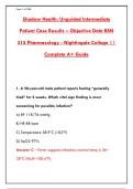 Shadow Health Assessment Exam 2026 &ndash; 300&plus; Q&A with Rationales &vert; Pass Digital Clinical & OSCE