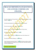 MEAS 242 MIDTERM EXAM QUESTIONS AND ANSWERS &lpar;VERIFIED AND UPDATED&rpar;