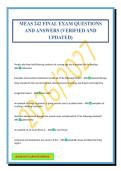 MEAS 242 FINAL EXAM QUESTIONS AND ANSWERS &lpar;VERIFIED AND UPDATED&rpar;