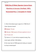 TCEQ Class D Water Operator Exam Prep&colon; 300&plus; Practice Questions & Answers &vert; Pass Your Texas License