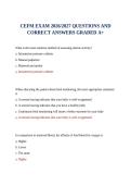 CEFM EXAM 2026&sol;2027 QUESTIONS AND CORRECT ANSWERS GRADED A&plus;