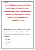 WGU D514 Objective Assessment Prep 2026&colon; 300&plus; Practice Questions & Rationales &vert; Pass Your Data Analytics & Quality Improvement Course